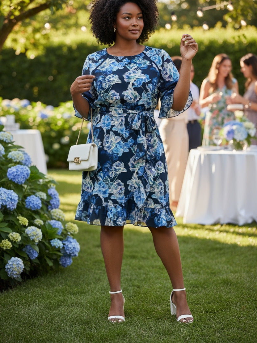 BNWT. Portmans Blue Floral. Size 16