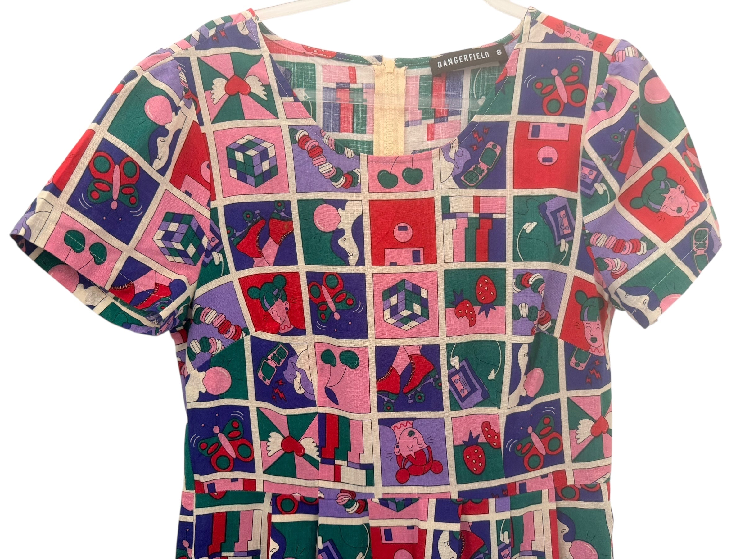 Dangerfield. Pleated Dress. Size 8