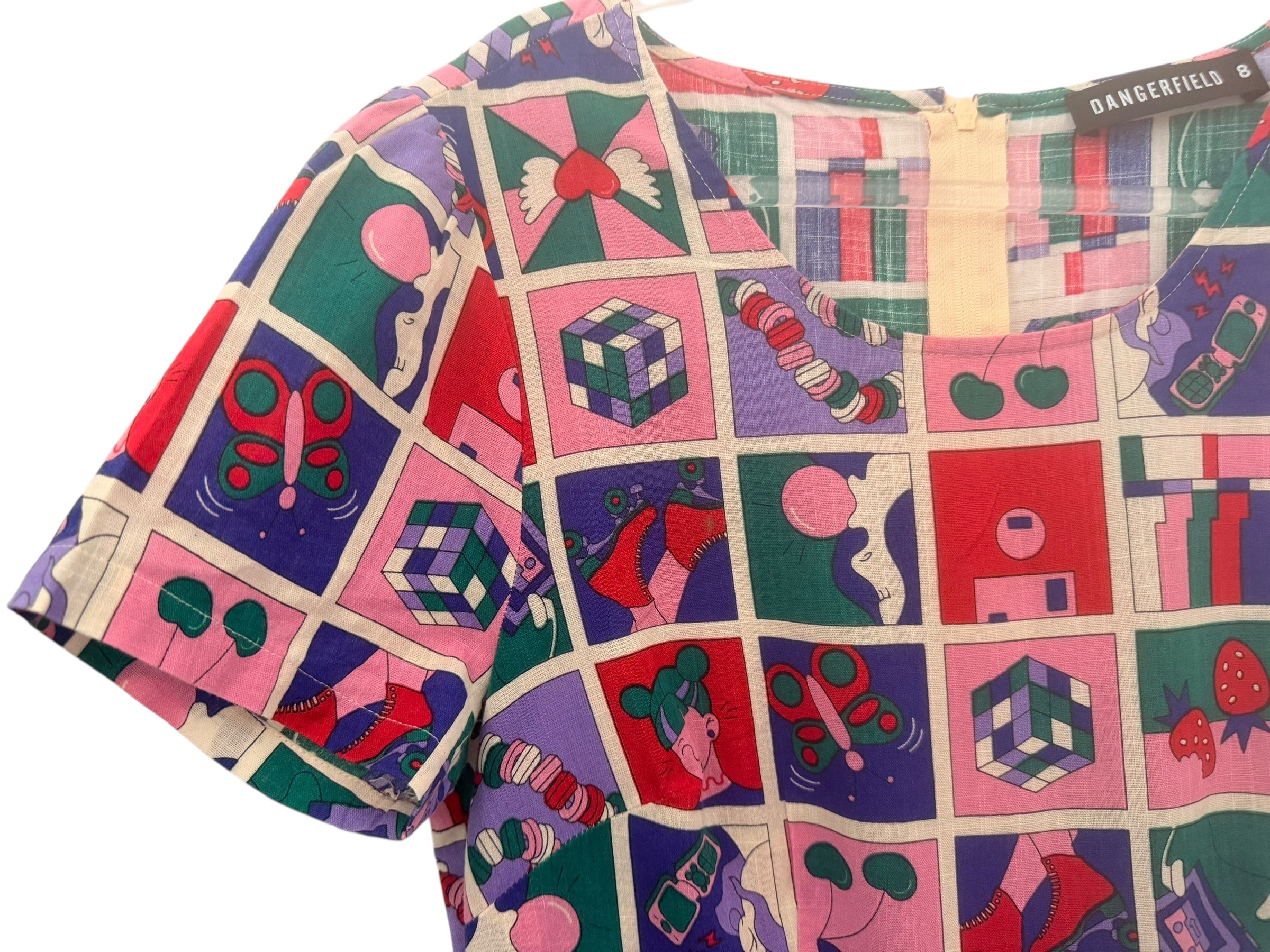 Dangerfield. Pleated Dress. Size 8