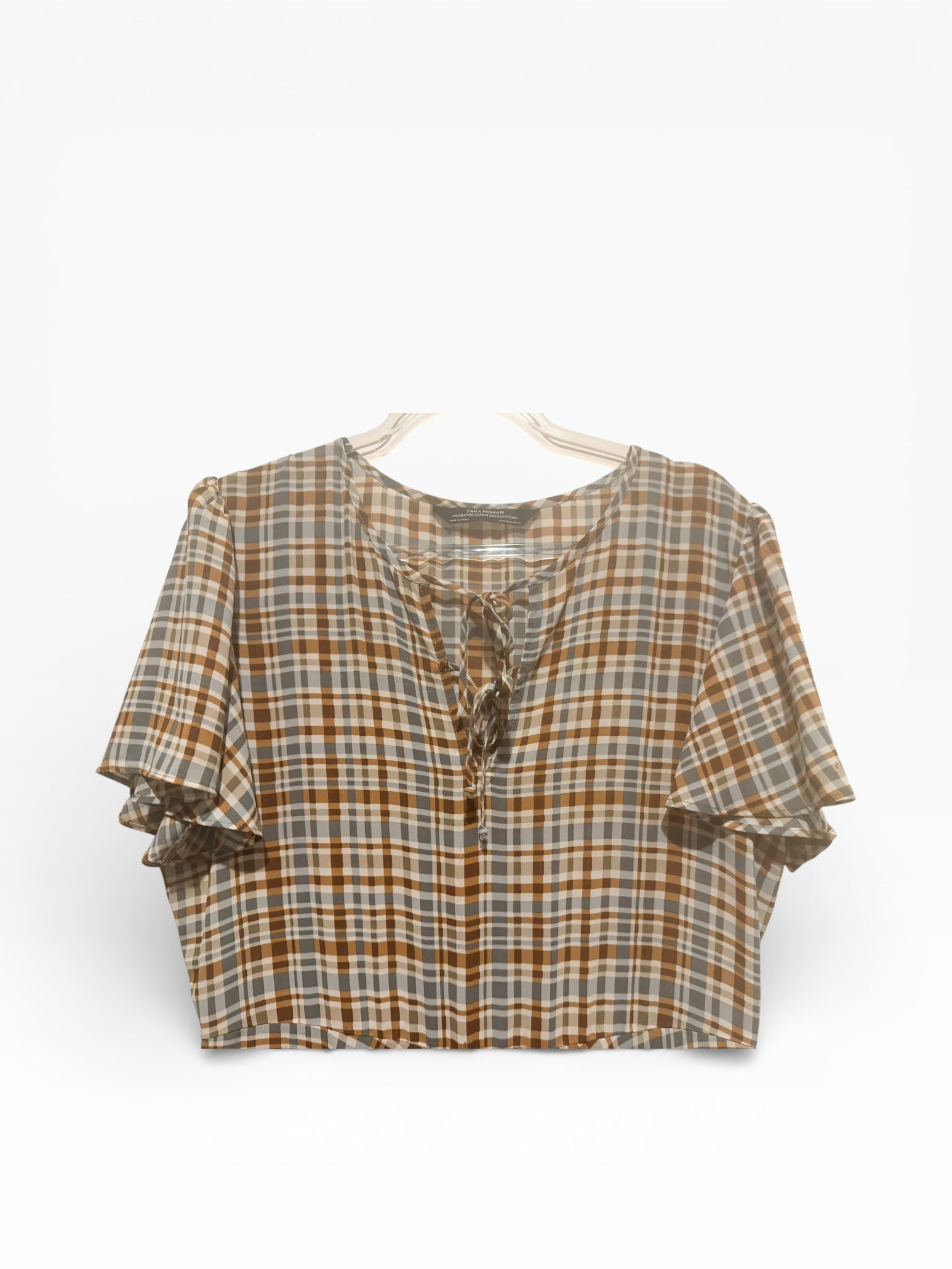 Zara. Checkered Slip Dress. Size:XS