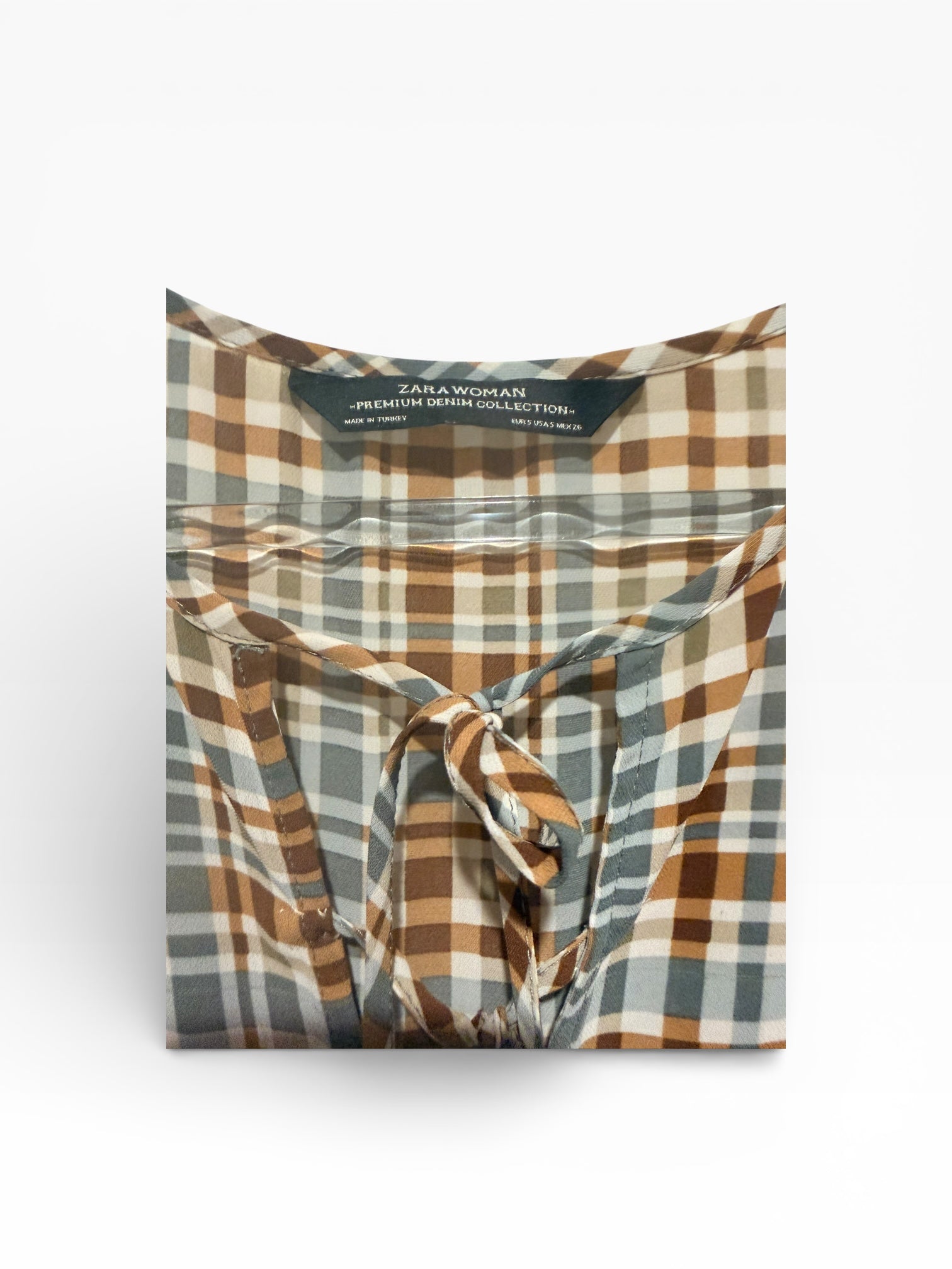 Zara. Checkered Slip Dress. Size:XS