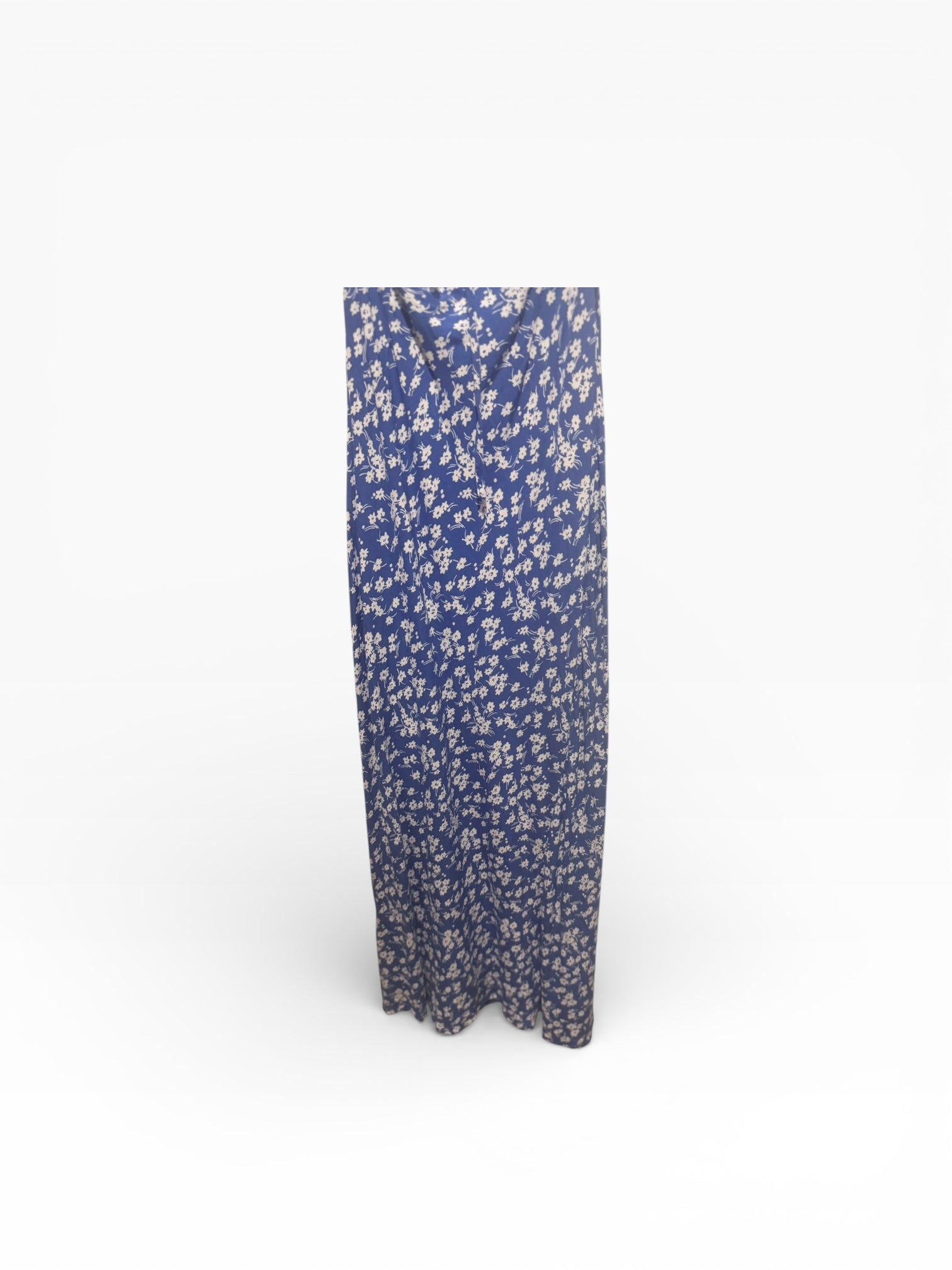 Blue & White floral slip dress. Size 8