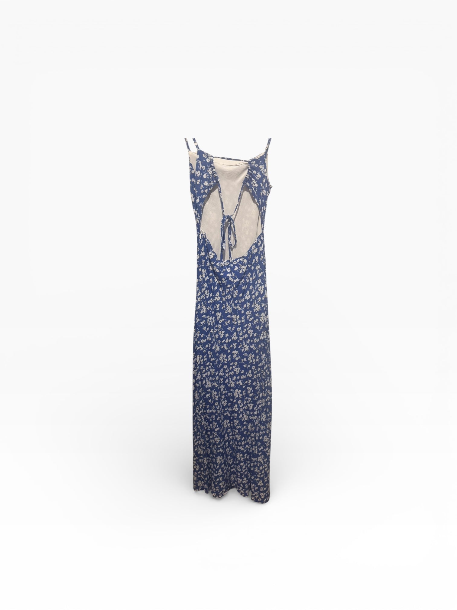 Blue & White floral slip dress. Size 8