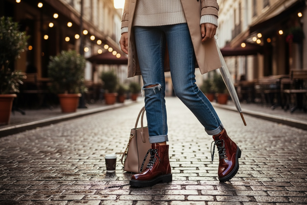 Lemon Jelly, Cherry Red Boots. Size 38