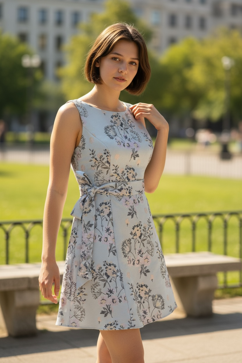 Coast Jacquard Dress. Size 14.