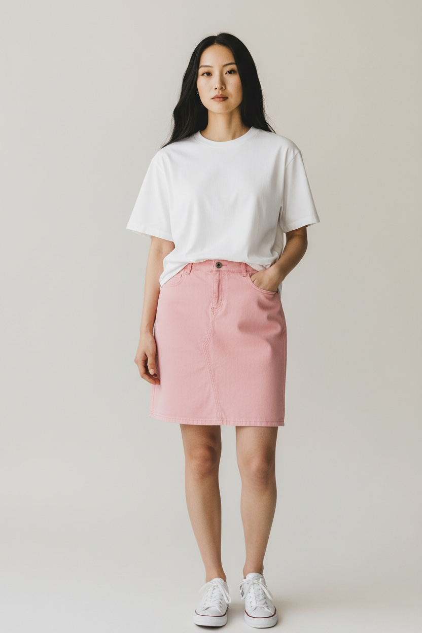 Elm. Soft Denim Pencil Skirt. Size:12