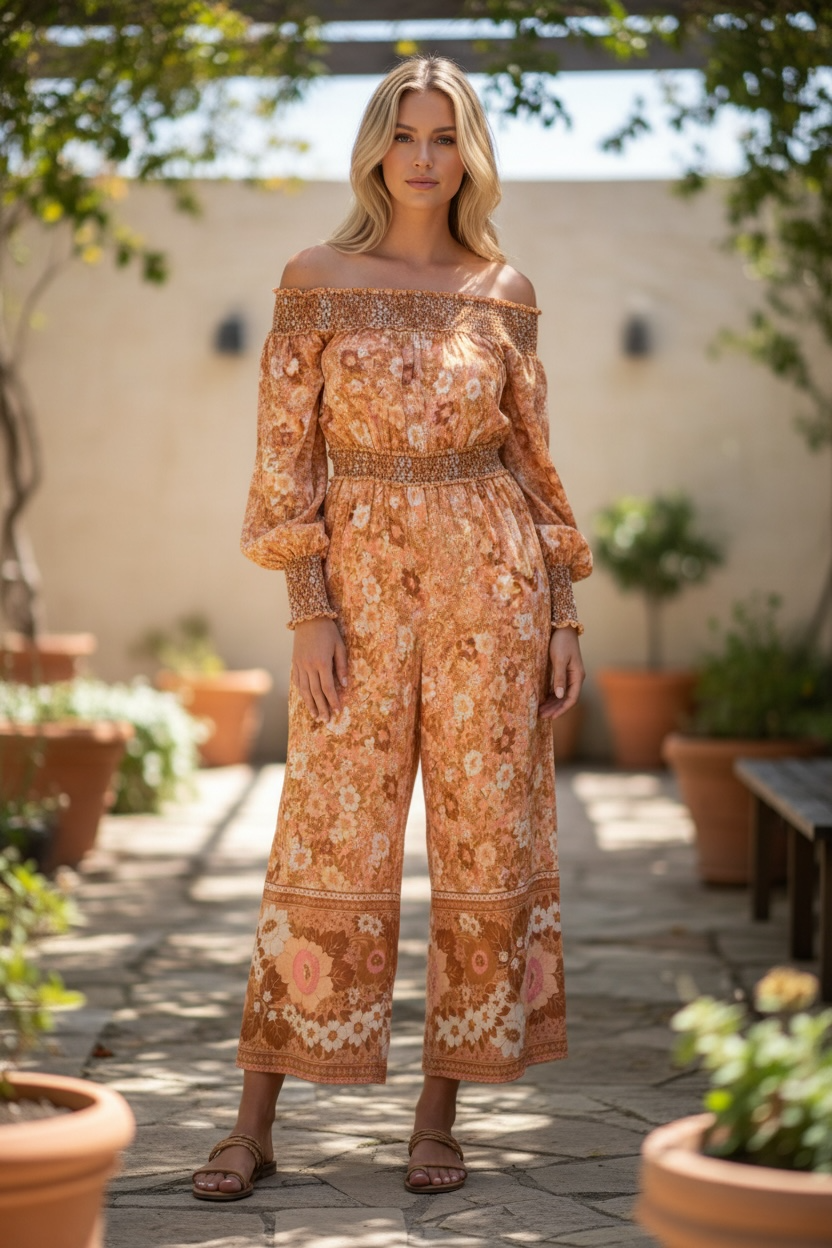 Spell and the Gypsy. Boho Playsuit. Size L