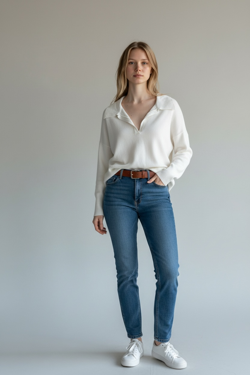 ARCAA Jumper. Size:M White Light Knit wear