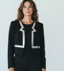 Sass & Bide. Black Blaser. Size:10